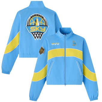 Women's Sky Blue/Yellow Chicago Sky OVO x WNBA Track Jacket
