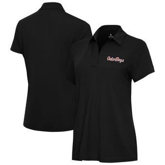 Women's Antigua  Black Florida Gators GatorBoys Era Polo