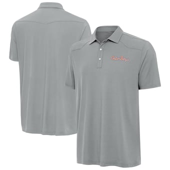 Men's Antigua  Gray Florida Gators GatorBoys Western Polo