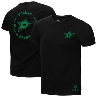 Men's Mitchell & Ness Black Dallas Stars Core Penalty Box 3.0 T-Shirt