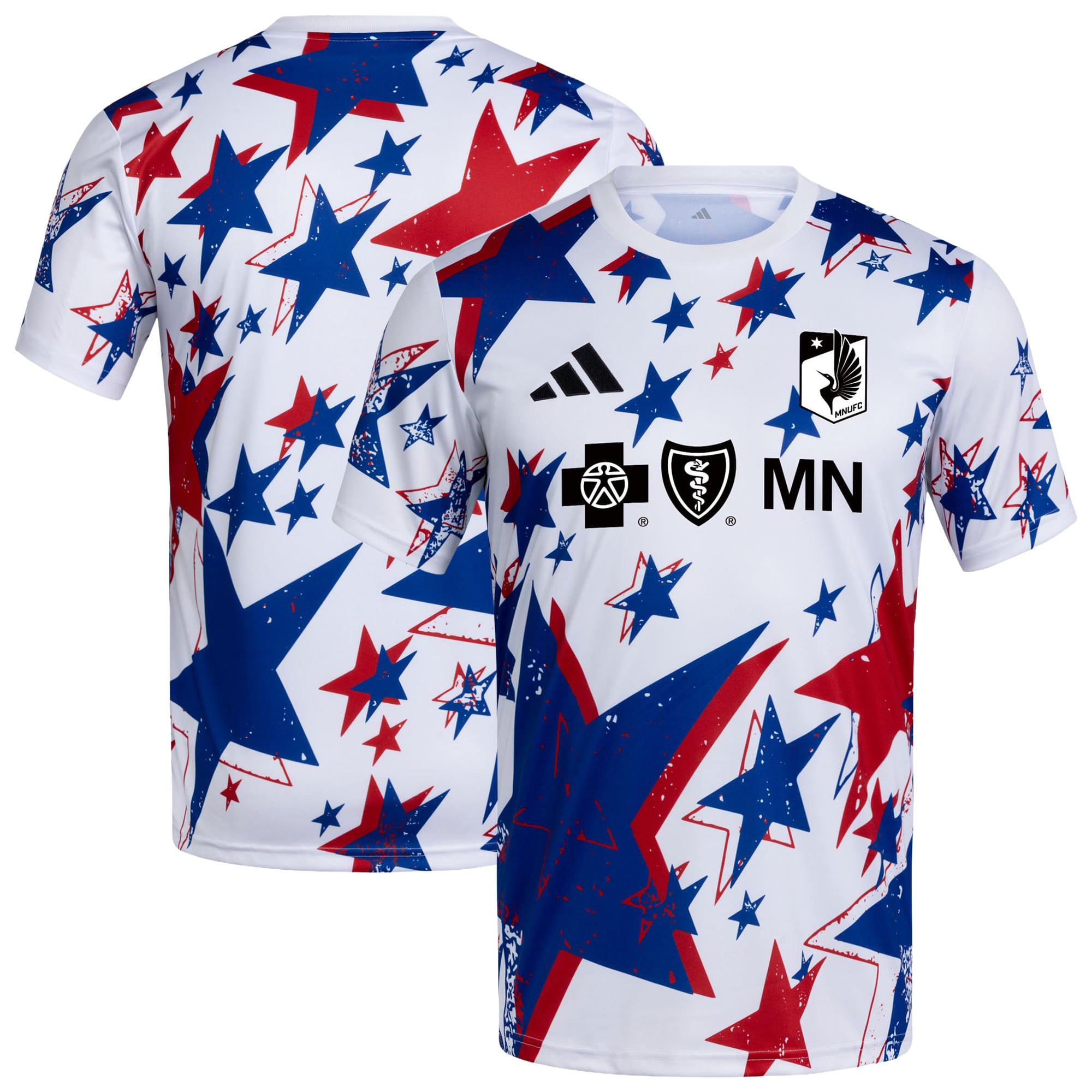 Men's adidas White Minnesota United FC 2026 Americana Pre-Match Jersey