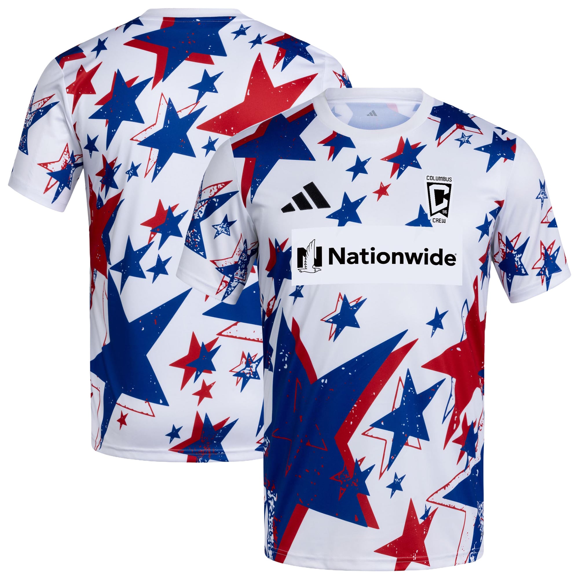 Men's adidas White Columbus Crew 2026 Americana Pre-Match Jersey