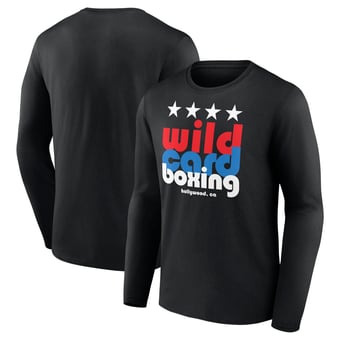 Black Wild Card Boxing Hollywood Long Sleeve T-Shirt