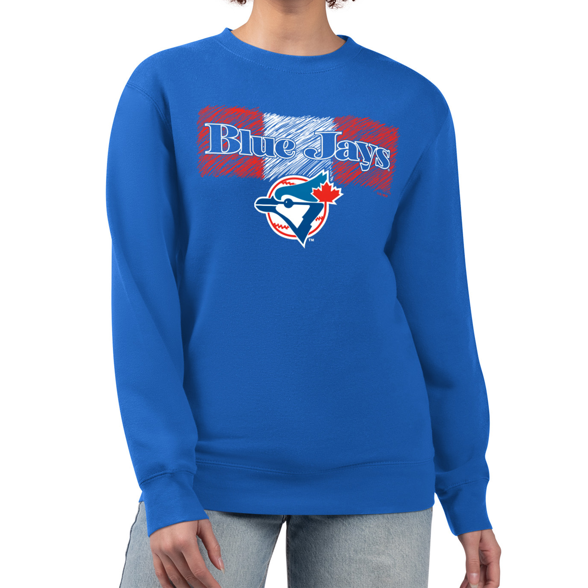 Women’s Starter Royal Toronto Blue Jays Team Color Shading Fleece Pullover Sweatshirt Women’s Starter Royal Toronto Blue Jays Team Color Shading Fleece Pullover Sweatshirt