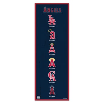 WinCraft Los Angeles Angels 6" x 17" Logo Evolution Wood Sign