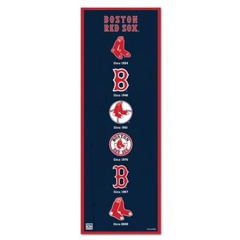 WinCraft Boston Red Sox 6" x 17" Logo Evolution Wood Sign