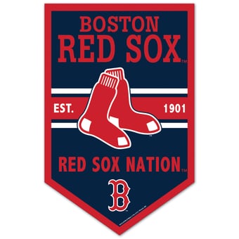 WinCraft Boston Red Sox 11" x 17" Chevron Wood Sign