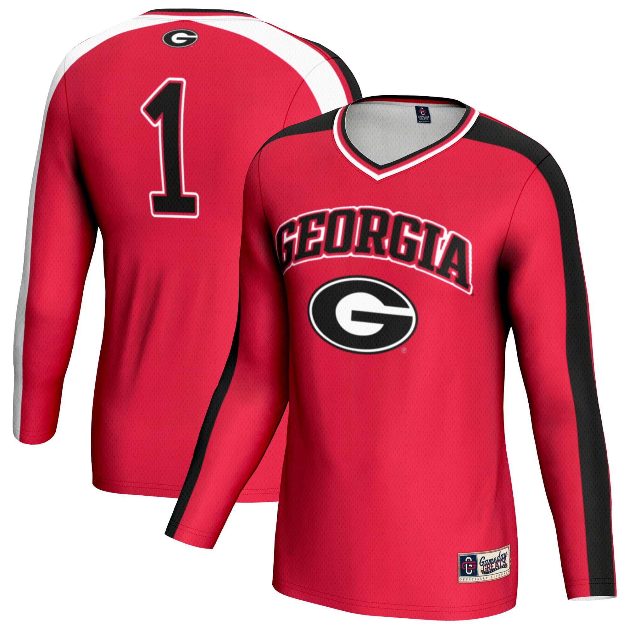 Unisex GameDay Greats Red Georgia Bulldogs #1 Lightweight Volleyball Fashion Jersey