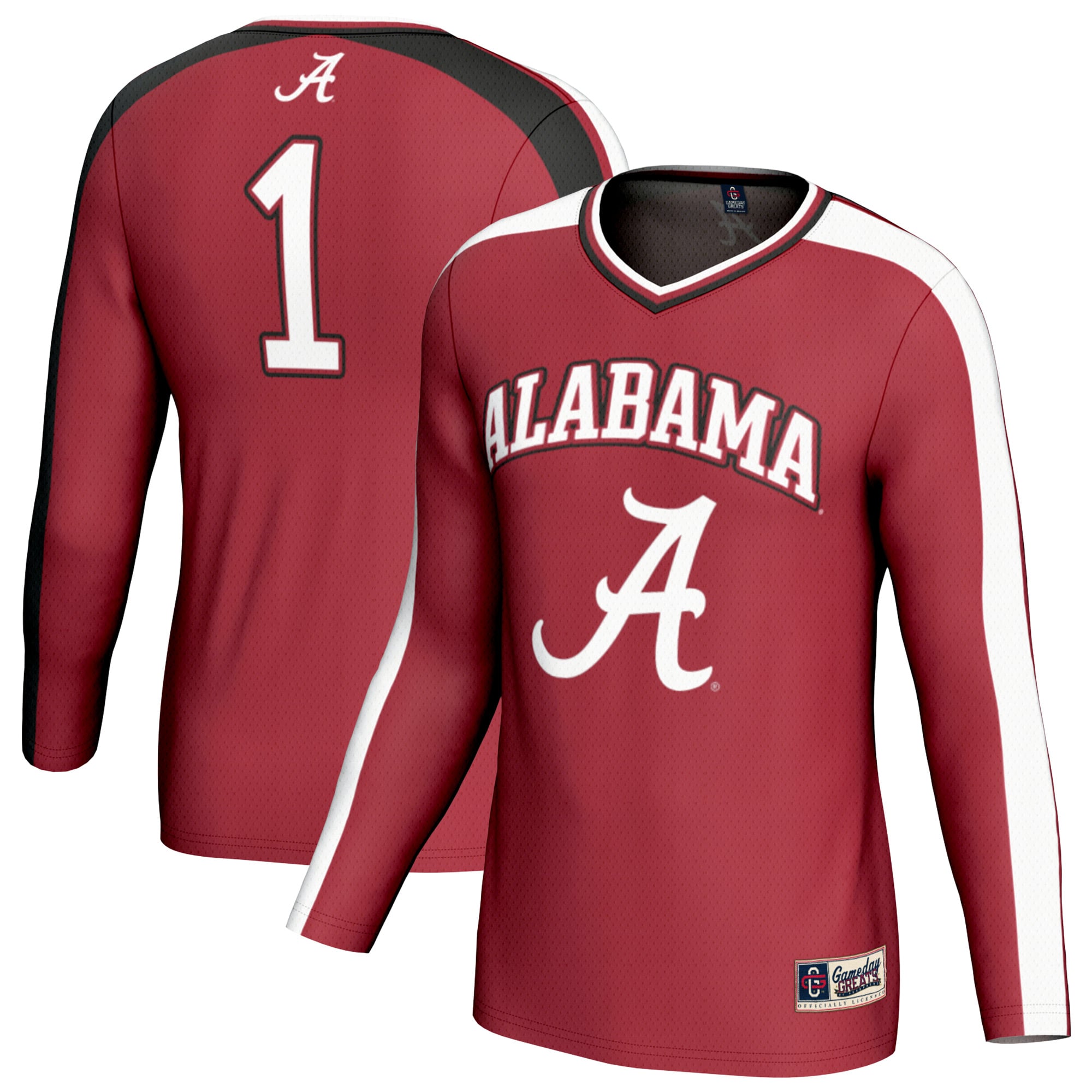 Youth GameDay Greats Crimson Alabama Crimson Tide #1 Lightweight Volleyball Fashion Jersey