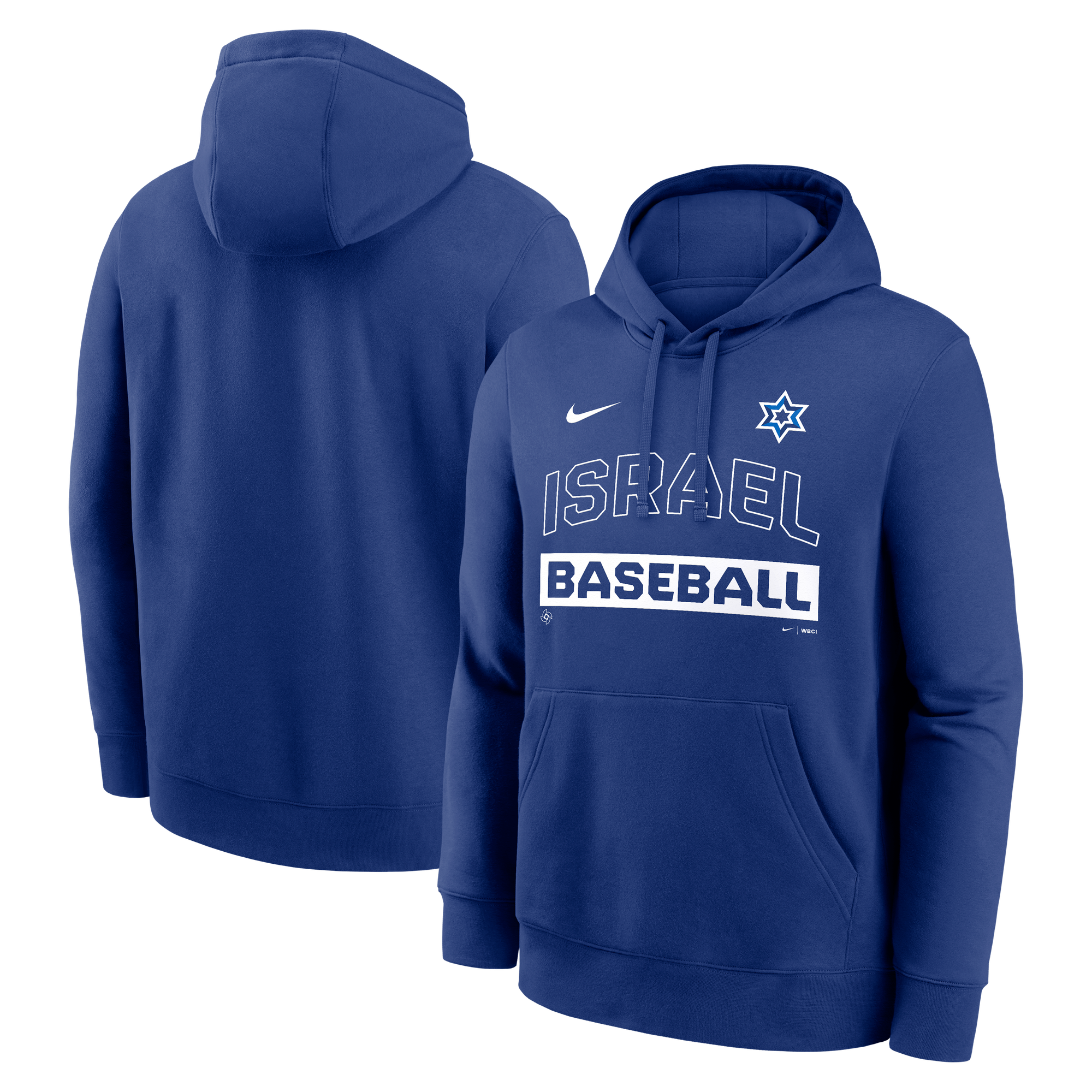 Men's Nike Royal Israel Baseball 2026 World Baseball Classic Club Hoodie