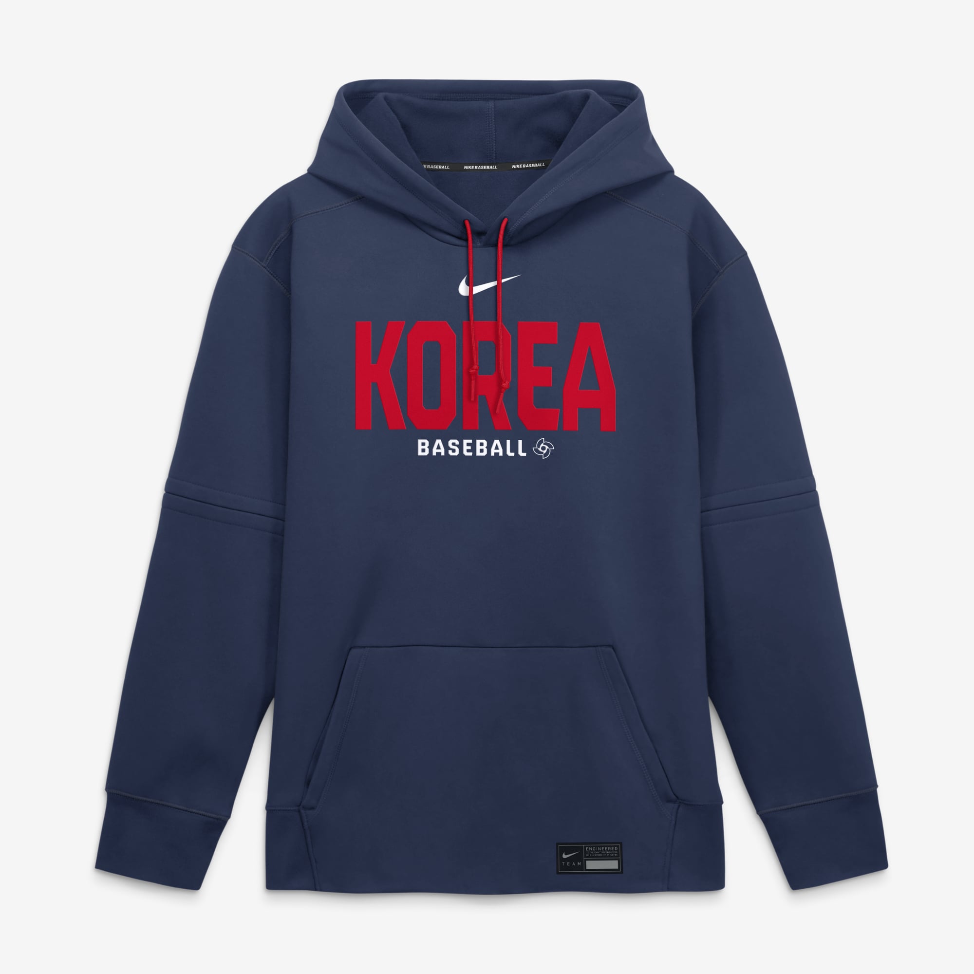 Men's Nike  Navy Korea Baseball 2026 World Baseball Classic Authentic Collection Therma-FIT Hoodie