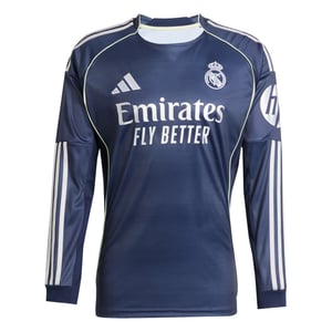 Maillot manches longues Extérieur adidas Real Madrid adidas 25/26 avec flocage Vini Jr. 7, vue 3