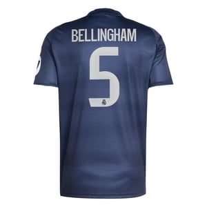 Maillot Extérieur Real Madrid adidas 25/26 avec flocage Bellingham 5, vue 4