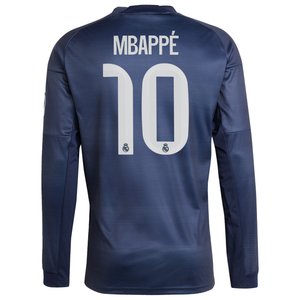 Maillot manches longues Extérieur adidas Real Madrid adidas 25/26 avec flocage Mbappé 10, vue 4