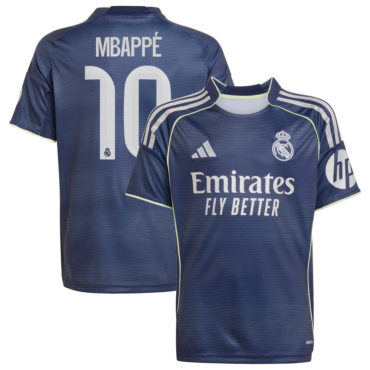 Maillot Extérieur Real Madrid adidas 25/26 - Enfant avec flocage Mbappé 10