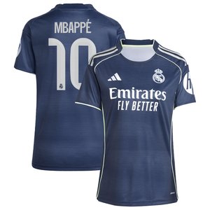 Maillot Extérieur Real Madrid adidas 25/26 - Femme avec flocage Mbappé 10, vue 2