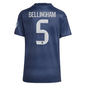 Maillot Extérieur Real Madrid adidas 25/26 - Femme avec flocage Bellingham 5, vue 4
