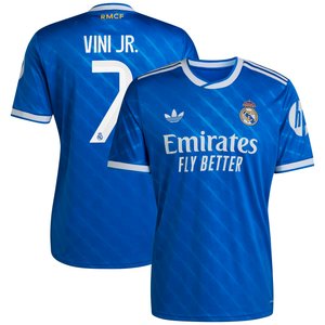 Maillot Third Real Madrid adidas 25/26 avec flocage Vini Jr. 7, vue 2