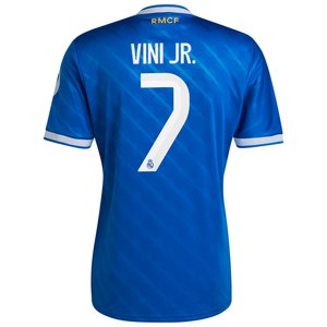 Maillot Third Real Madrid adidas 25/26 avec flocage Vini Jr. 7, vue 4
