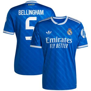 Maillot Third Real Madrid adidas 25/26 avec flocage Bellingham 5, vue 2
