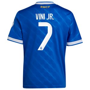 Maillot Third Real Madrid adidas 25/26 - Enfant avec flocage Vini Jr. 7, vue 4