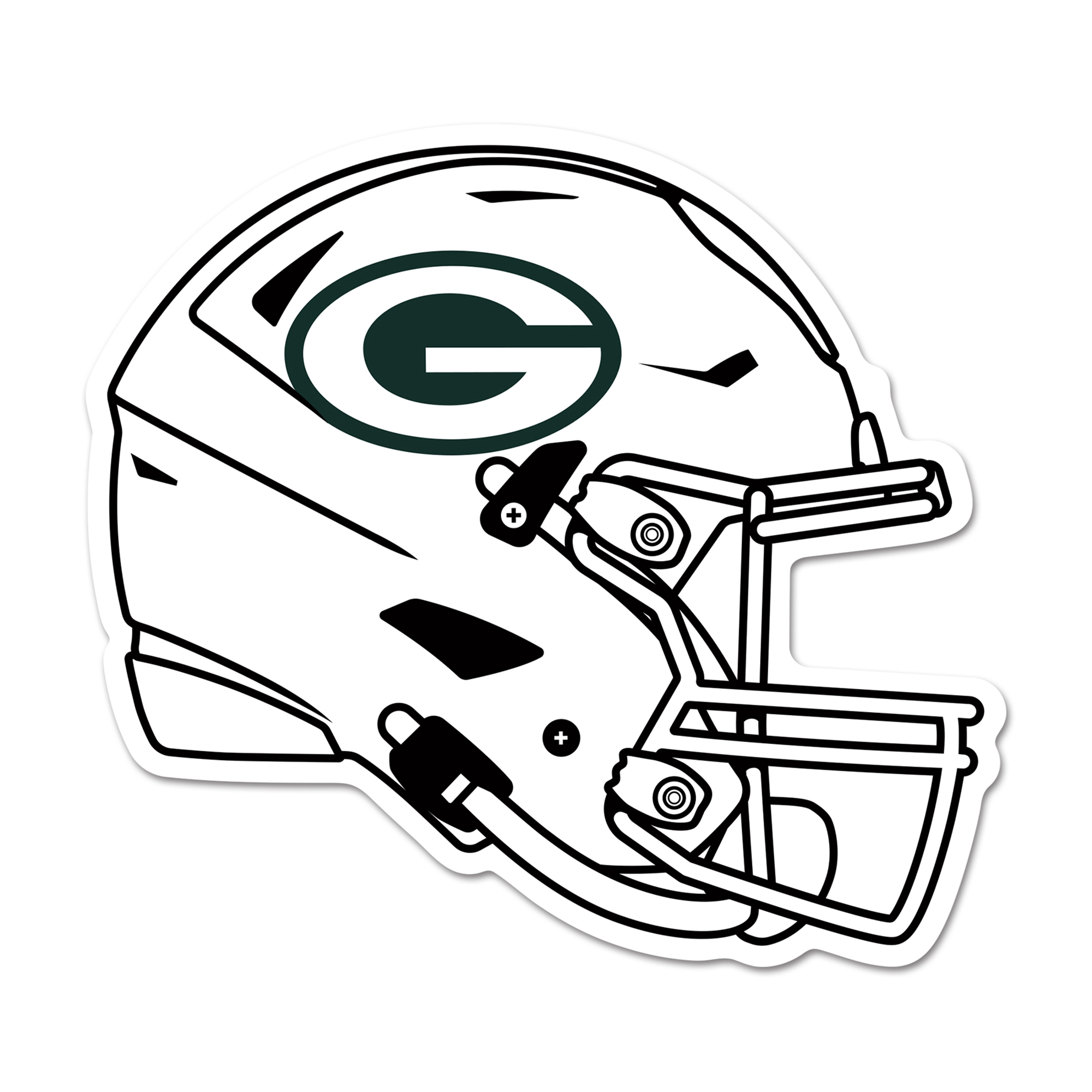 WinCraft Green Bay Packers 14" Helmet Wood Sign