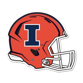 WinCraft Illinois Fighting Illini 14" Helmet Wood Sign