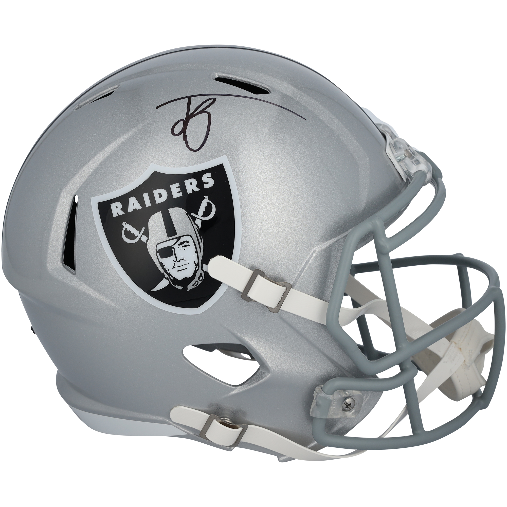 Jack Bech Las Vegas Raiders Autographed Riddell Speed Replica Helmet