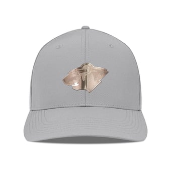 Men's Levelwear Gray Minnesota Wild Rise Copper Insignia Flex Hat