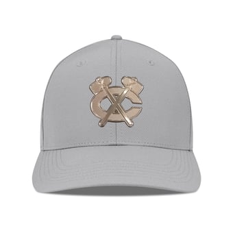 Men's Levelwear Gray Chicago Blackhawks Rise Copper Insignia Flex Hat