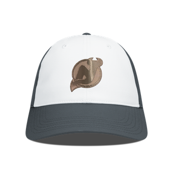 Men's Levelwear White/Charcoal New Jersey Devils Endure Copper Insignia Adjustable Hat