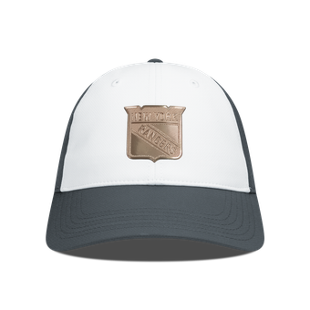 Men's Levelwear White/Charcoal New York Rangers Endure Copper Insignia Adjustable Hat