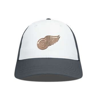 Men's Levelwear White/Charcoal Detroit Red Wings Endure Copper Insignia Adjustable Hat