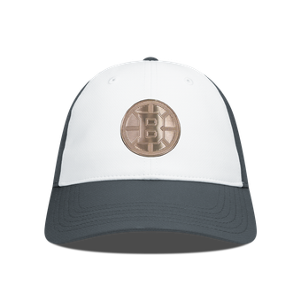 Men's Levelwear White/Charcoal Boston Bruins Endure Copper Insignia Adjustable Hat