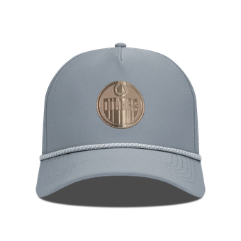Men's Levelwear Gray Edmonton Oilers Gordon Copper Insignia Vented Adjustable Hat