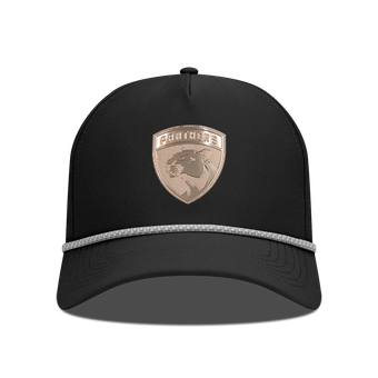 Men's Levelwear Black Florida Panthers Gordon Copper Insignia Vented Adjustable Hat