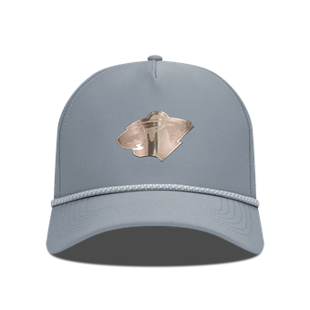 Men's Levelwear Gray Minnesota Wild Gordon Copper Insignia Vented Adjustable Hat