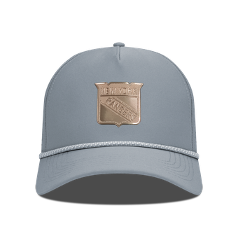 Men's Levelwear Gray New York Rangers Gordon Copper Insignia Vented Adjustable Hat