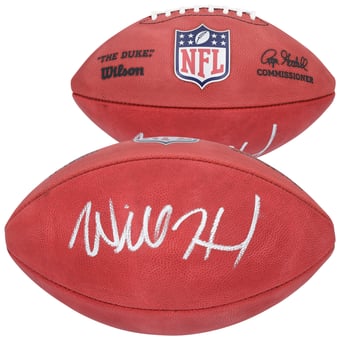 Will Howard Pittsburgh Steelers Autographed Wilson Duke Full Color Football