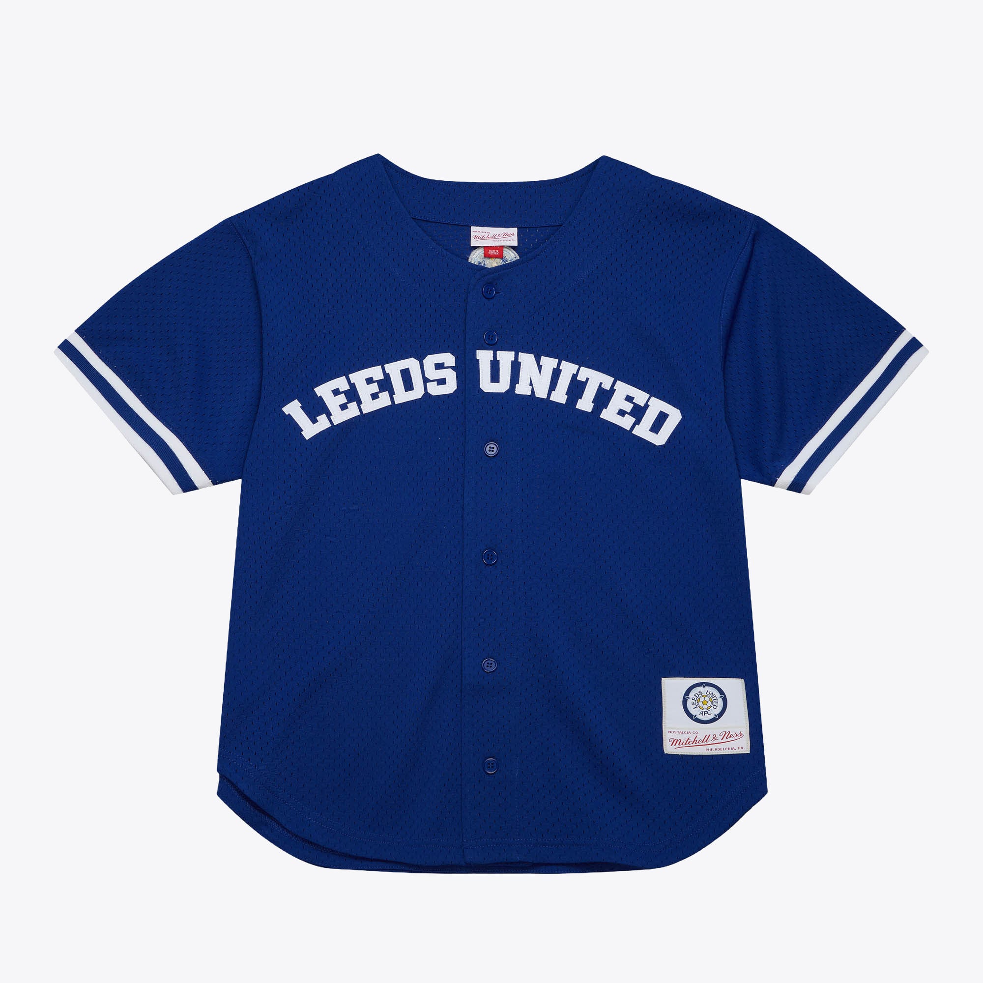 Leeds United Mitchell & Ness Yorkshire Rose Mesh Shirt