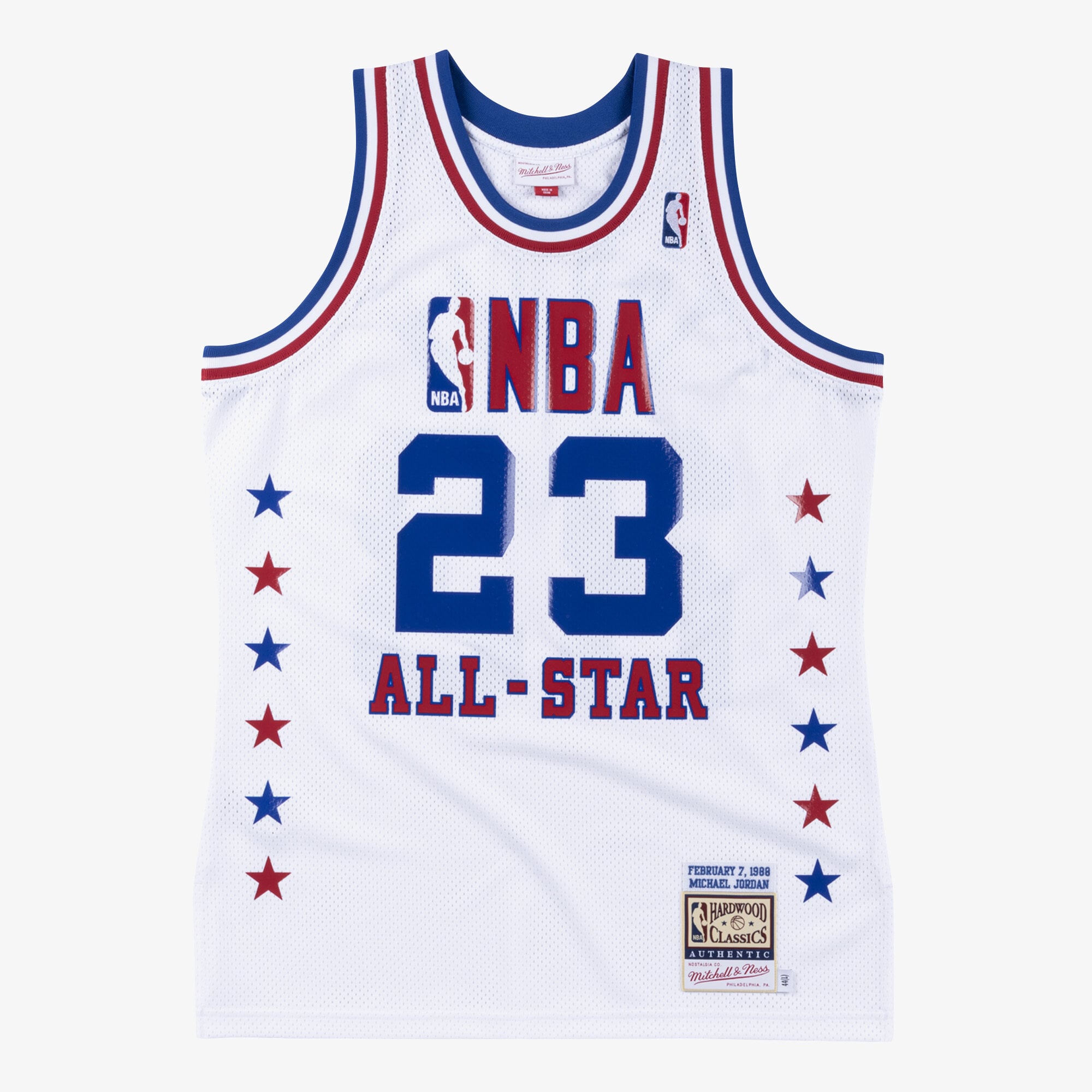 Michael Jordan NBA All-Star East 1988 Mitchell & Ness White Authentic Jersey