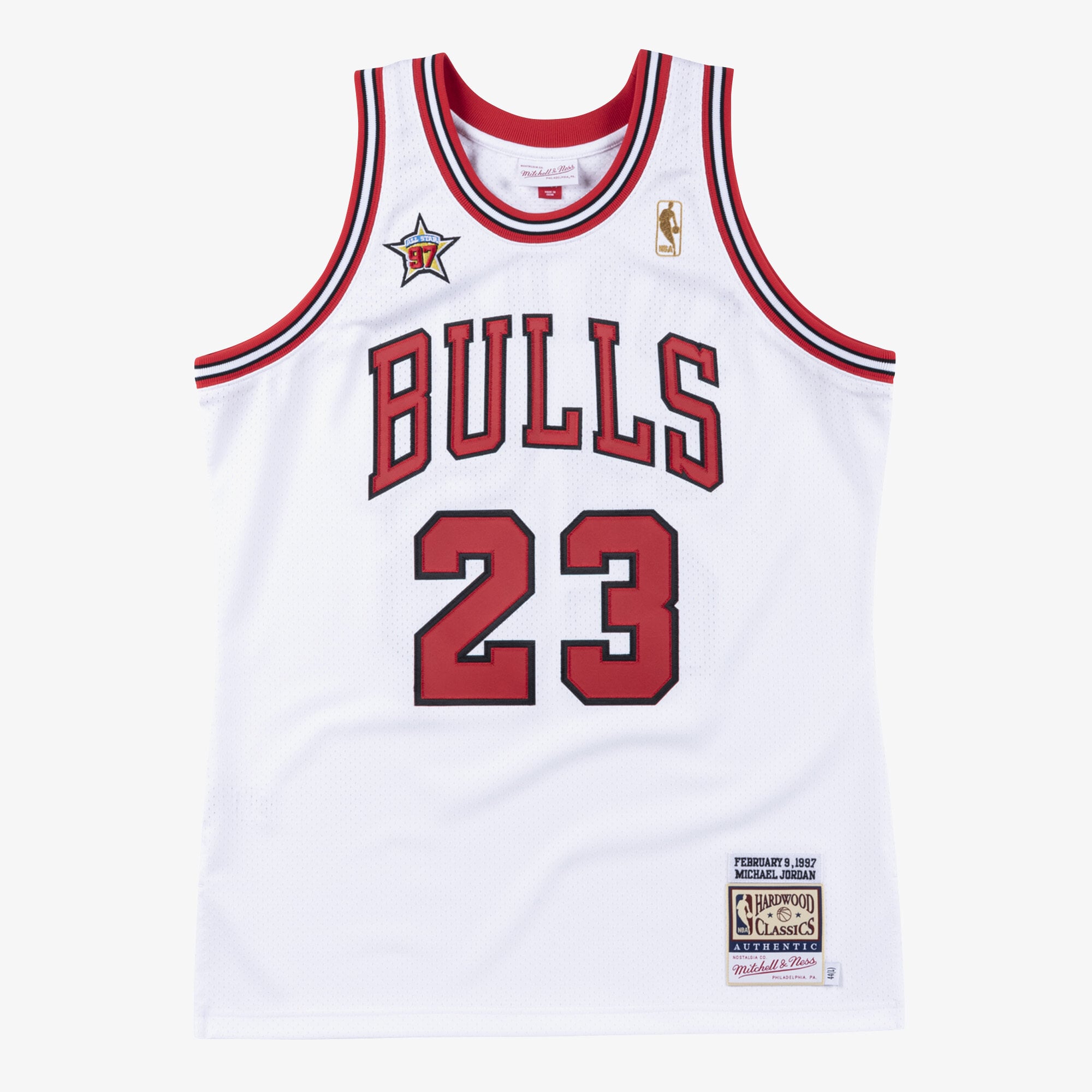 Michael Jordan Chicago Bulls 1997-98 Mitchell & Ness White Authentic Jersey