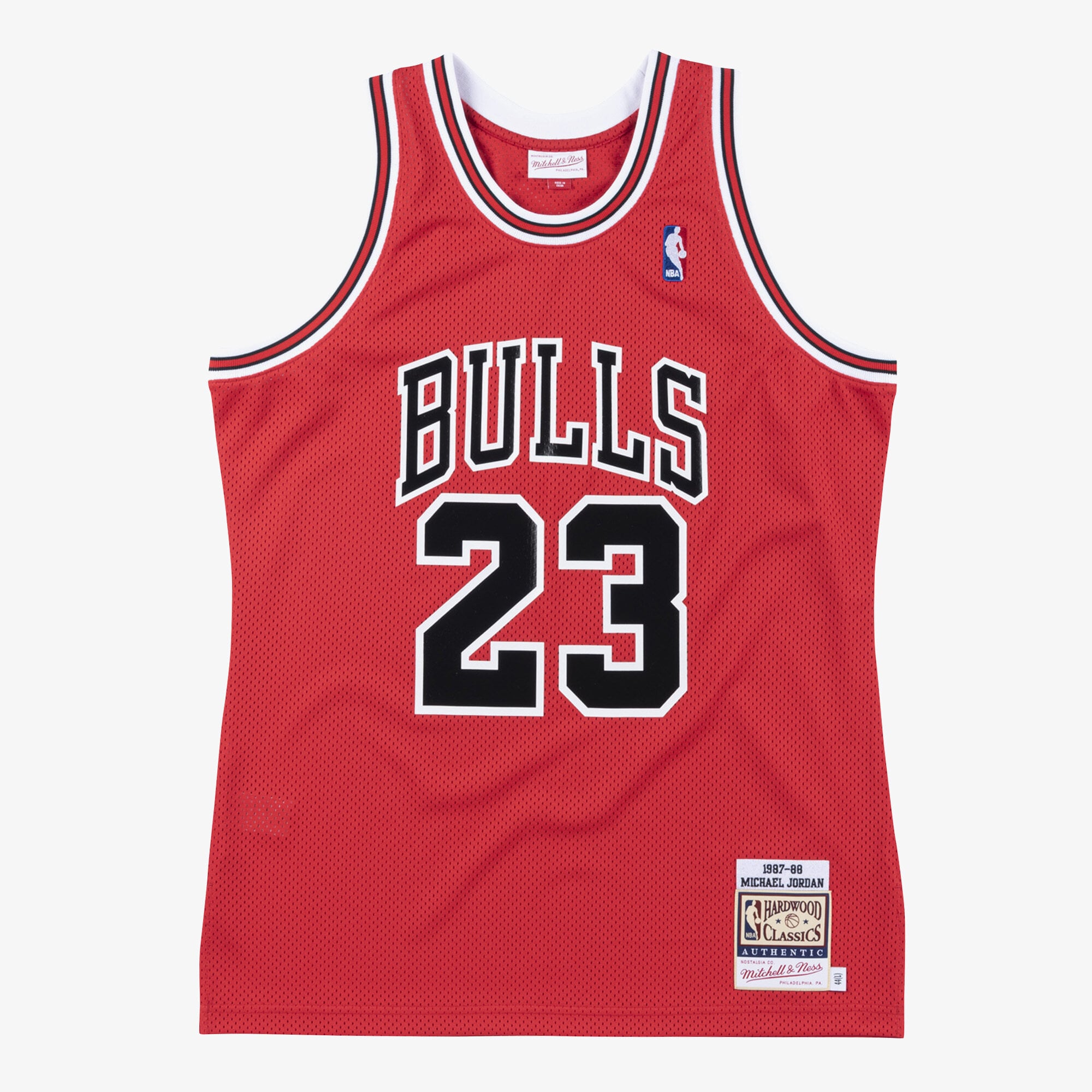 Michael Jordan Chicago Bulls 1987-88 Mitchell & Ness Red Authentic Jersey