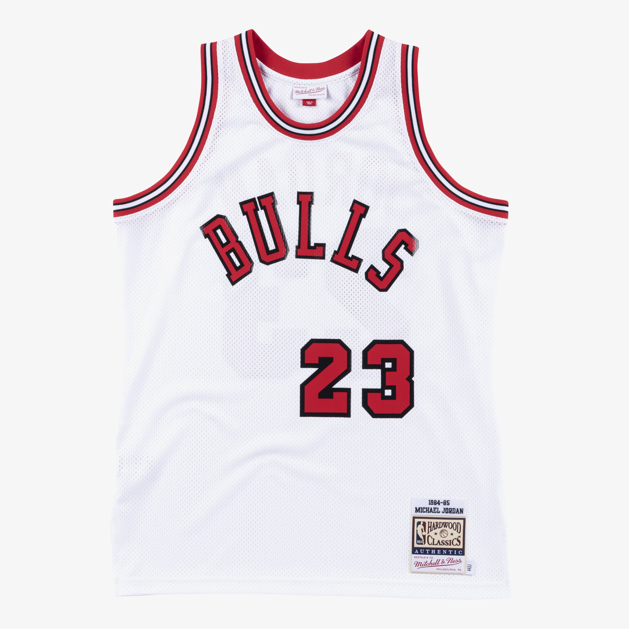 Michael Jordan Chicago Bulls 1984-85 Mitchell & Ness White Authentic Jersey