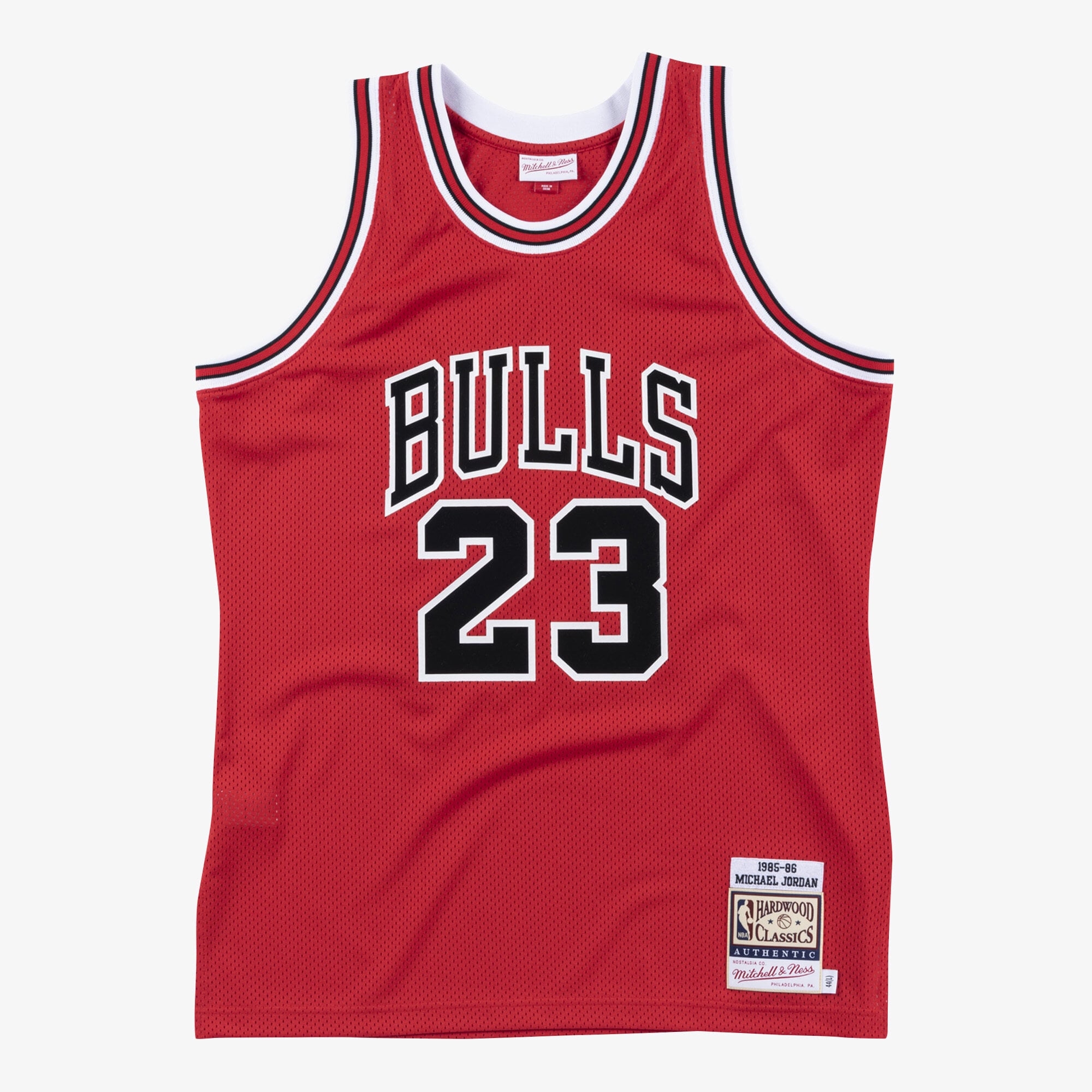 Michael Jordan Chicago Bulls 1985-86 Mitchell & Ness Red Authentic Jersey