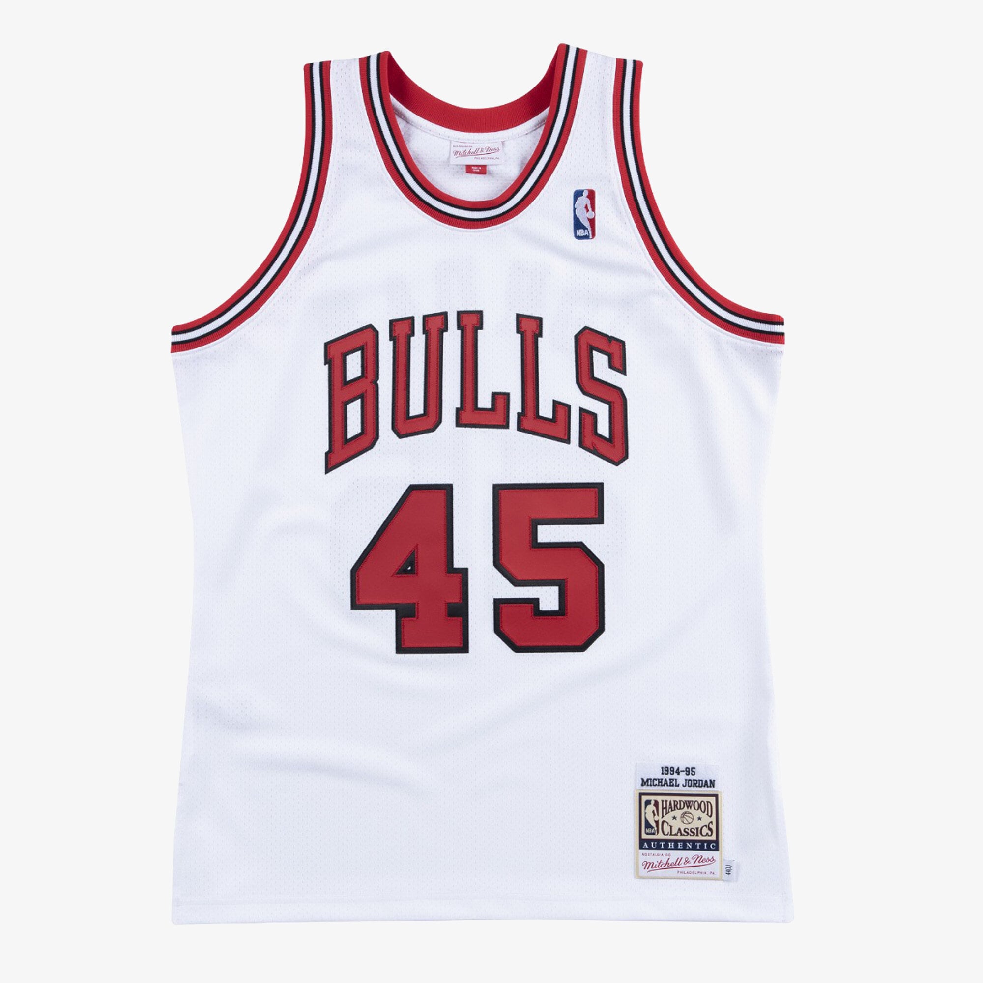 Michael Jordan Chicago Bulls 1994-95 Mitchell & Ness White Authentic Jersey