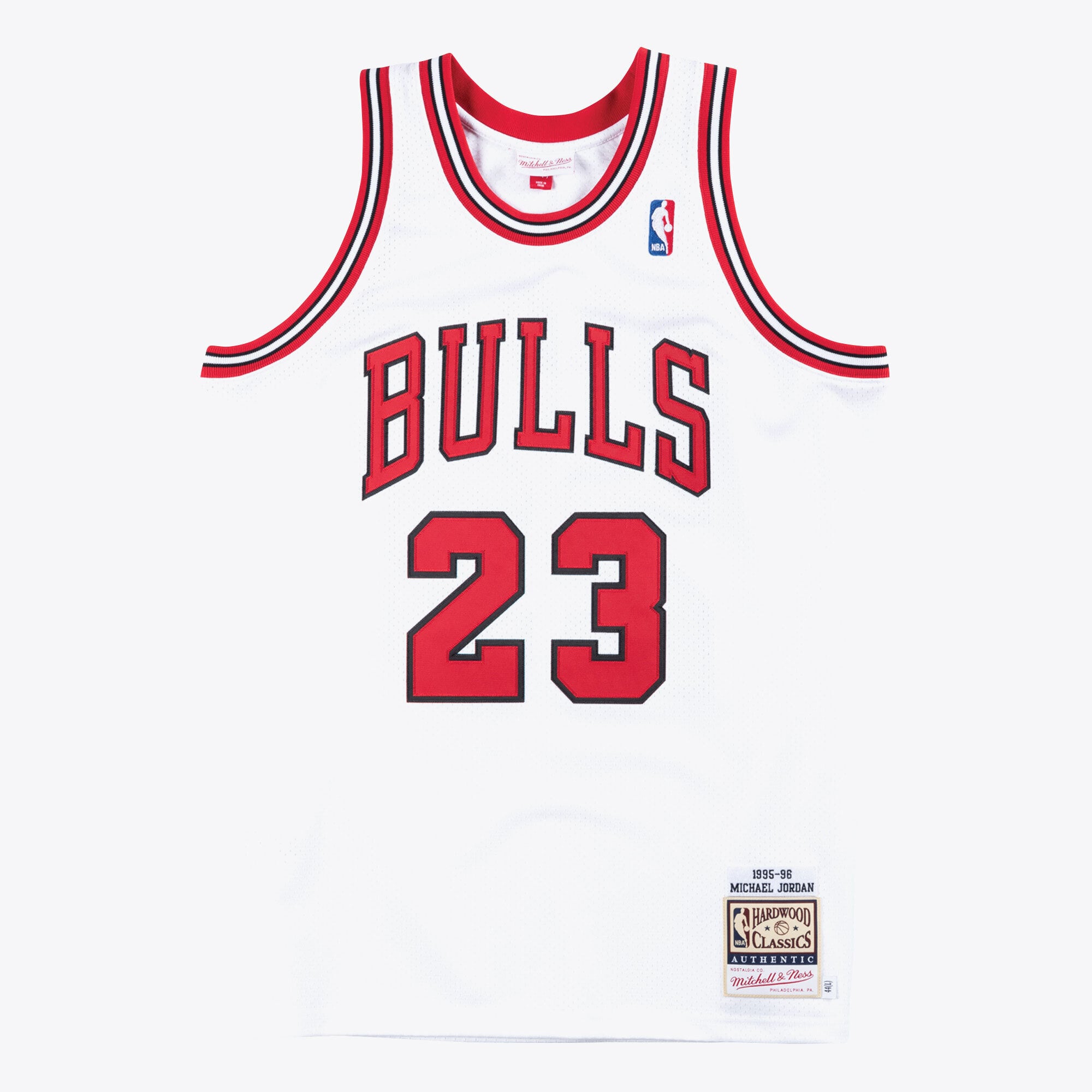 Michael Jordan Chicago Bulls 1995-96 Mitchell & Ness White Authentic Jersey