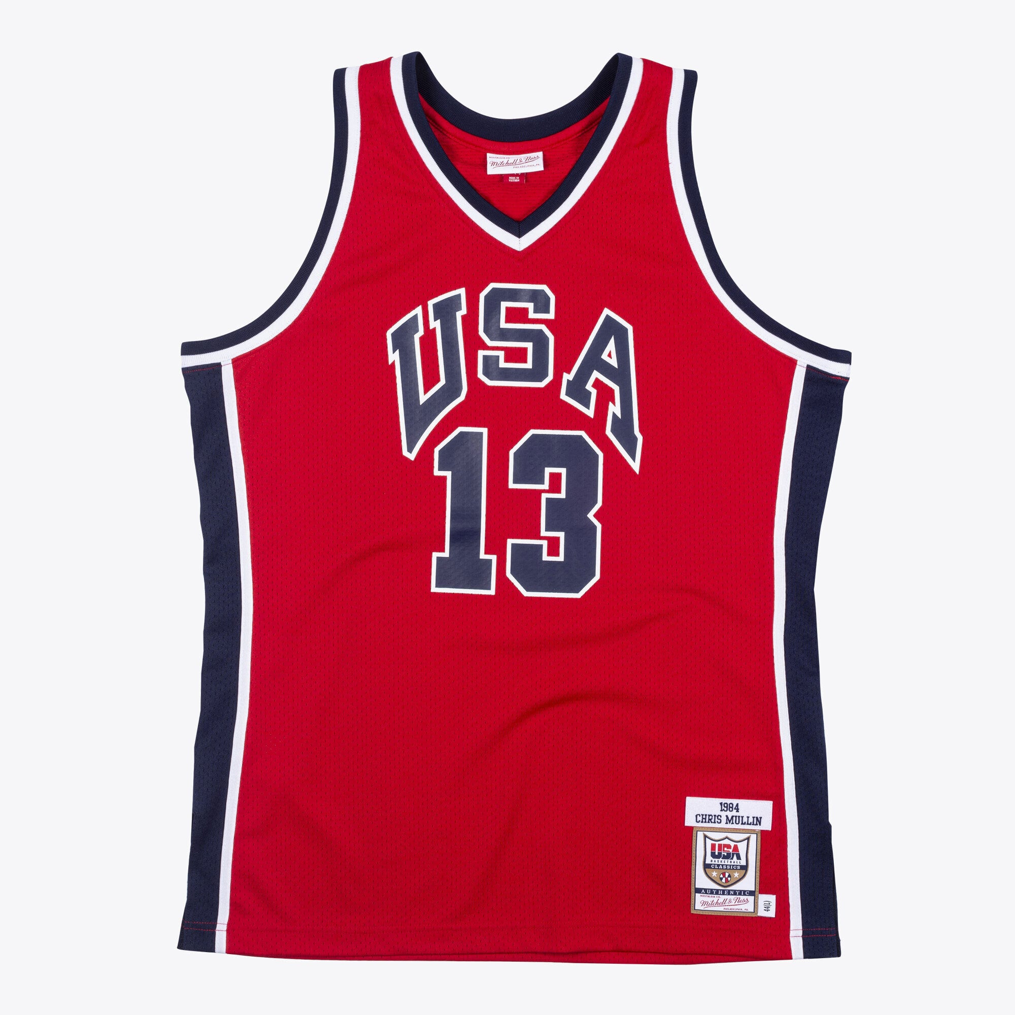 Chris Mullin USA Basketball 1984 Mitchell & Ness Red Authentic Jersey