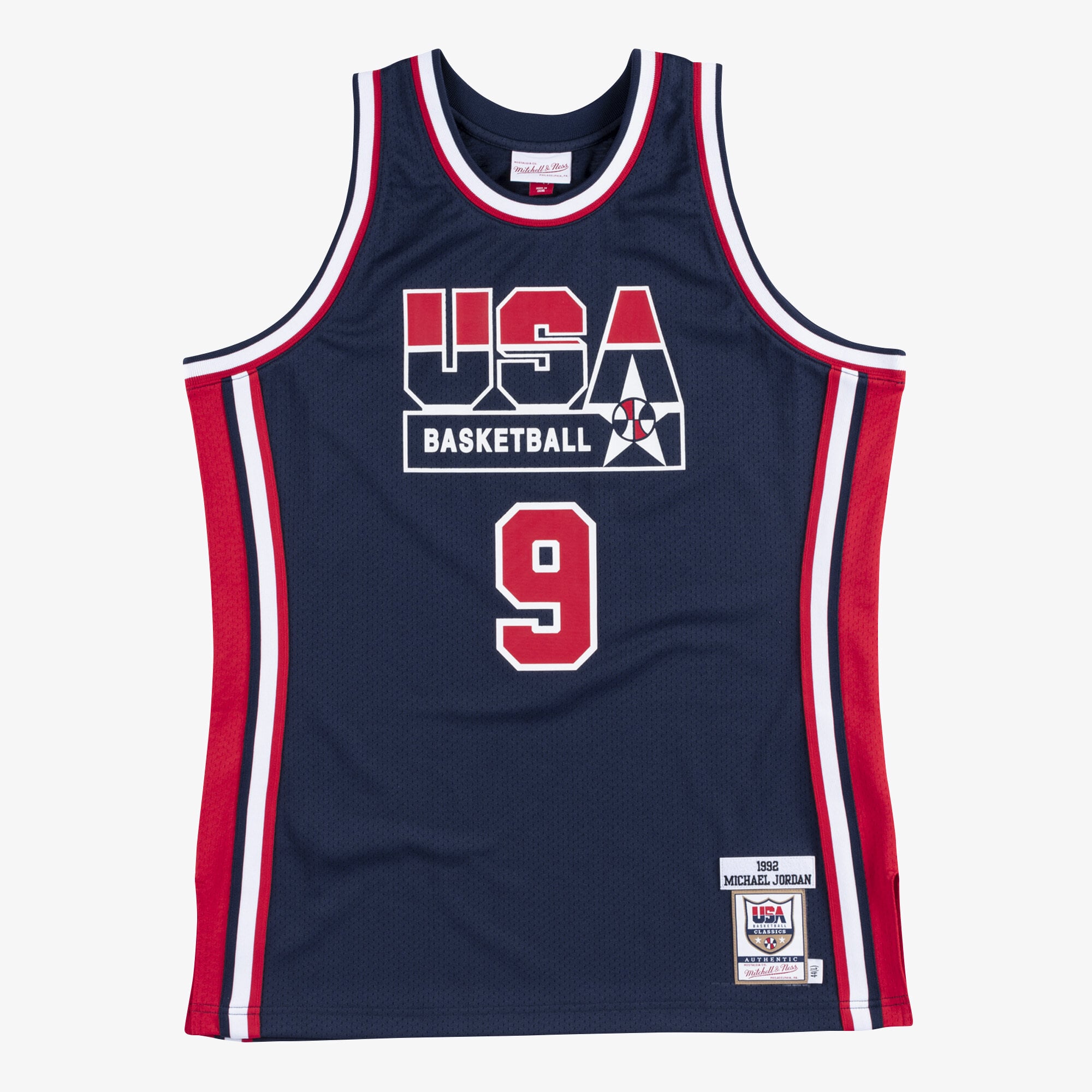 Michael Jordan USA Basketball 1992 Mitchell & Ness Navy Authentic Jersey
