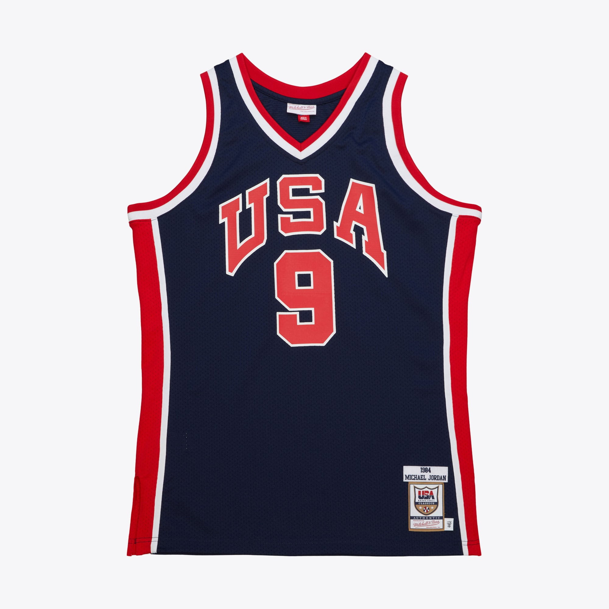 Michael Jordan USA Basketball 1984 Mitchell & Ness Navy Authentic Jersey